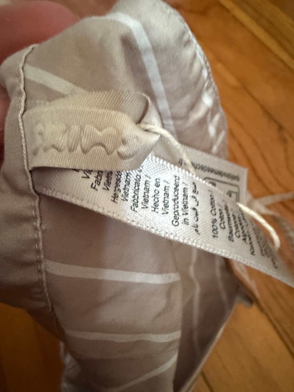 SKIMS Striped Triangle Bralette in Light Taupe - Picture 5 of 5